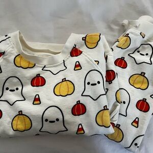 Monica and Andy Halloween Ghost and Pumpkin Set 5t